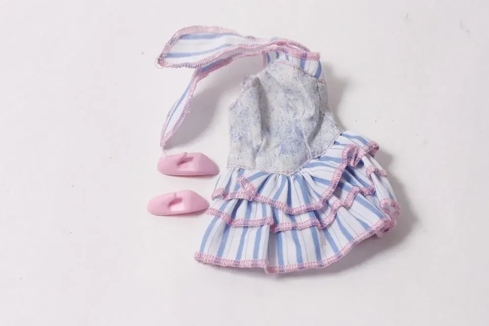 1989 Barbie Jeans Fashion Dress w High Heels Mattel Vintage ~ 260722-WH 1324